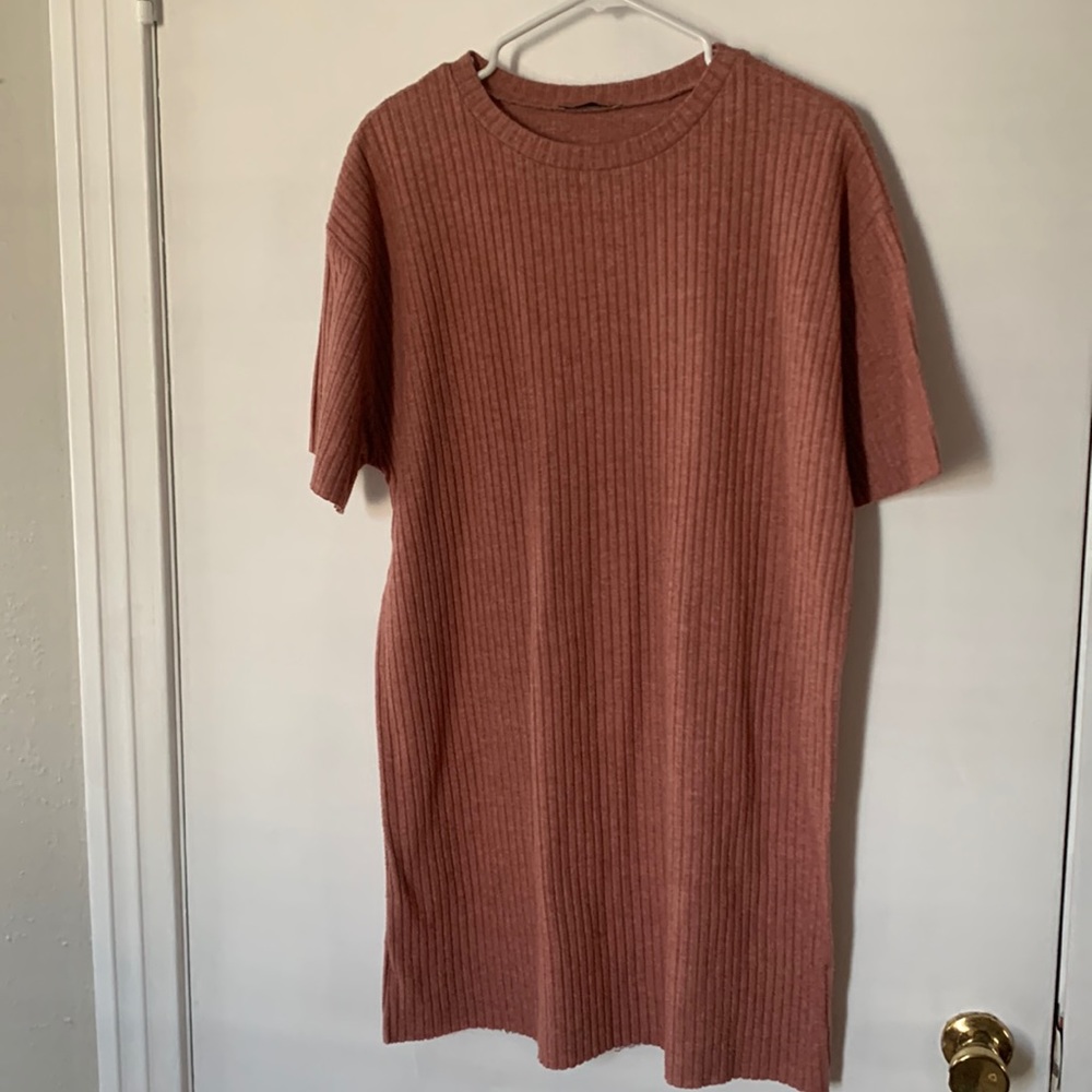 Zara pink sweater dress